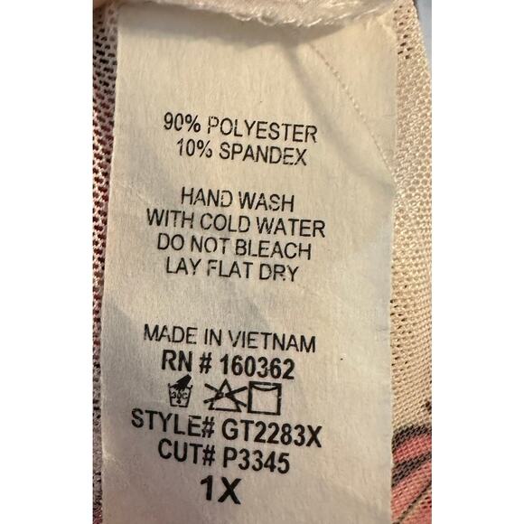 Homegirl Society Sheer Colorful Butterfly Layering Top Y2K Style Size 1X - Picture 6 of 7